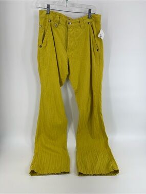 ⚙️ 3For$30 ⚙️ Women’s Straight Leg Textured Pants in Yellow-Green